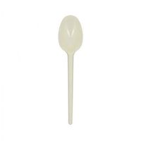 cuchara premium eco reutilizable color crema 165cm 2000 unidades