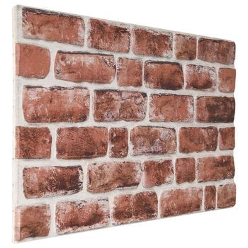 Paneles De Pared 10 Uds. 100 X 50 Cm Marrón Oscuro Y Blanco Vidaxl