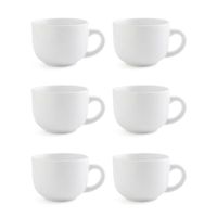 set 6 tazones porcelana blancos 40 cl