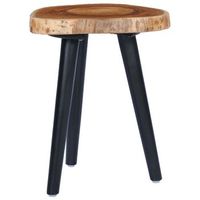 mesa de centrormesa auxiliarrmesa de cafe de madera de teca maciza 40x45 cm