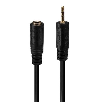 Adaptador de Audio Lindy 2,5mm Macho a 3,5mm Hembra 0,2 m Negro