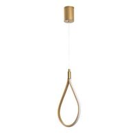 lampara de techo damla-13538 oro metal 23x50-100x10 cm