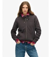 superdry para mujer w2012323a sudadera con capucha borg lined ziphood en negro l casual algodon
