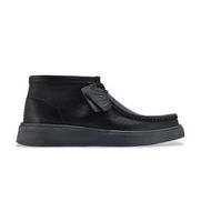 clarks para hombre 26183440 zapatos de piel torview hi negro 44 plano cordones casual