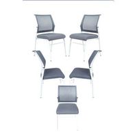 pack 5 sillas confidente briza - blanco