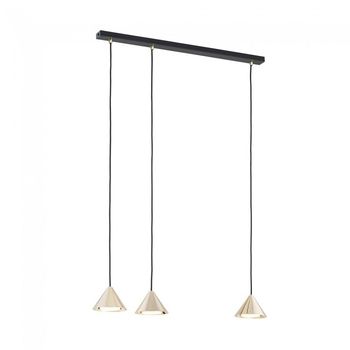 Lámpara de techo lout oro (3 luces)