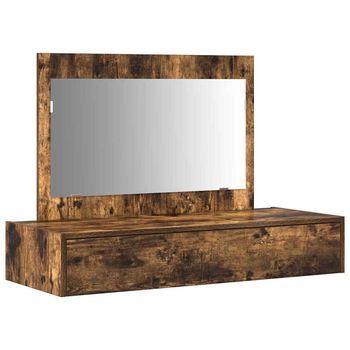 Mesa Tocador | Mesa De Maquillaje Marrón 100 X 40 X 70 Cm Madera De Ingeniería