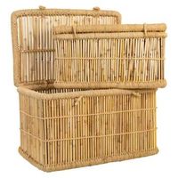 set 2 cestos para la ropa de bambu 75x52x40