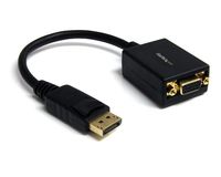 startech adaptador de video displayport a vga negro