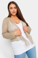 yours bolero de punto suelto beige anudable mujer curvy y tallas grandes yours