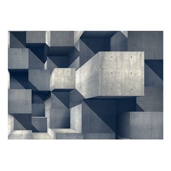 Papel Pintado 3d - Ciudad De Hormigón (250x175 Cm)