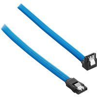 modmesh 60 cm right angle sata 3 cable - light blue blue