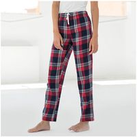 skinni fit pantalones tartan para mujer