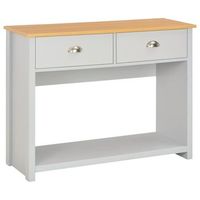 mesa consola gris 97x35x76 cm vidaxl
