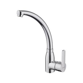 Grifo Infiniton Ach248 Caño Alto Giratorio Acero Inox Cromado 30,9 Cm