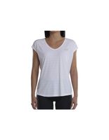 camiseta de padel bullpadel usier blanco mujer