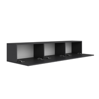 mueble tv suspendido con armarios 150 cm gris antracita hal