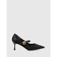 kamome trends zapatos de tacon salon esme negro para mujer