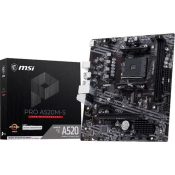 Placa Base MSI A520M-S AMD A520 AM4 DDR4 Micro ATX USB-A Compacta