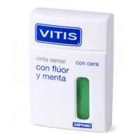 vitis cinta dental con cera fluor y menta