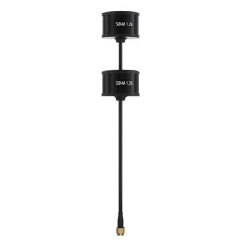 GEPRC SOMA 1.2G/1.3G ANTENA FPV DOBLE, núcleo dual RF, RHCP, 3.26 dBi, VSWR ≤1.5, 85% Eficiencia, Rechazo -25 dB, FPC+PC