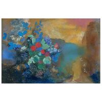 legendarte - cuadro lienzo impresion digital - ofelia entre las flores - odilon redon - decoracion pared cm 60x90