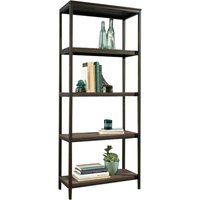 teknik industrial bookcase - black  smoked oak black