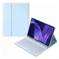 funda con teclado bluetooth para samsung galaxy tab s6 lite 2022 104 azul resistente a aranazos