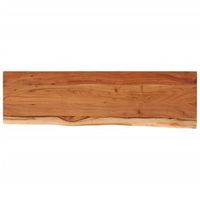 tablero de mesa  tablero escritorio rectangular madera de acacia borde vivo 140x40x25 cm