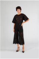 pantalon con bordado ingles black s