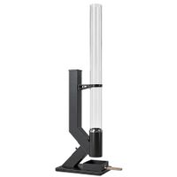 outsunny estufa de pellets para exterior 13 kw con tubo de vidrio tolva de 24 kg y bandeja para cenizas negro
