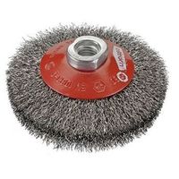 cepillo conico de inox ondulado con tuerca m14 y filamento de o 030 mm 100x10x20  osborn 0002512361