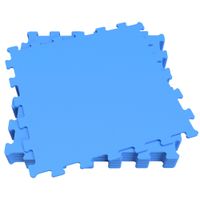 suelo protector goma eva puzle 9 piezas 146x146x04 cm azul