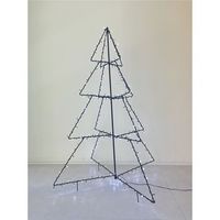 arbol navidad plegable 240 led blanco frio 150x115 cm