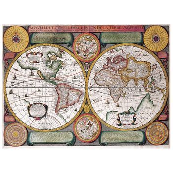 Legendarte - Cuadro Lienzo, Impresión Digital - Mapa Antiguo No. 56 - Decoración Pared Cm. 80x100