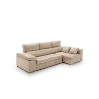 sofa chaise longue cama con arcon giulia derecha beige