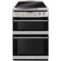 amica afc6550ss 60 cm electric ceramic cooker - stainless steel stainless steel