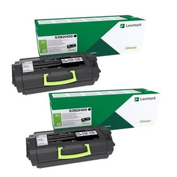 Lexmark 53B2H00 Black Original High Capacity Toners Twin Pack (2 Pack)