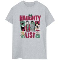 dessins animes camiseta naughty list para mujer