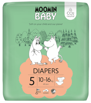 Moomin Baby Pañales Talla 5 (10-16kg) 40 uds