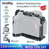 smallrig a7 va7r v hawklock jaula de liberacion rapida para sony alpha 7 v  7r v  7 iv con abrazadera de cable placa de liberacion rapida arca-swiss