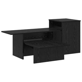 Mesa Consola | Mesa De Entrada Roble Negro 91,5 X 35 X 38,5 Cm