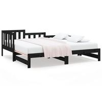 sofa cama extraible sin colchon negro 2x90x190 cm vidaxl