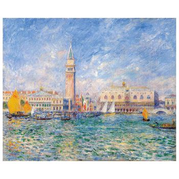 Cuadro lienzo - Vista de Venecia (Palacio Ducal), Renoir cm. 50x60