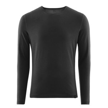 Föhn Men's Merino Long Sleeve Base Layer (200), Black