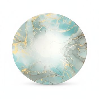 Plato para tarta 30cm océano dorado