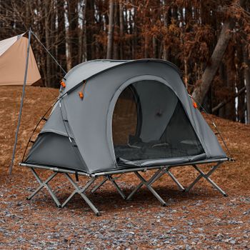 SoBuy OGS60-L-HG Tienda de campaña Exterior para 2 Personas Plegable Impermeable 1500+ mm Carga Máxima 150 kg 194 x 145 x 157 cm