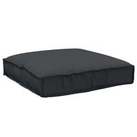 cojin tela oxford negro 80 x 80 x 12 cm vidaxl