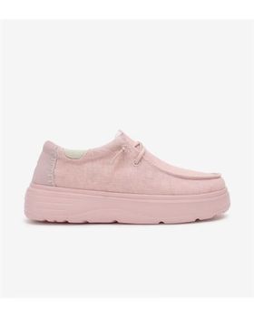 de WALK IN PITAS 54 DAISY ZAPATO WALLABI DE MUJER DE ALGODON LINO - ROSA