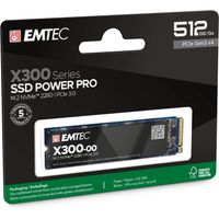 emtec x300 m2 ssd power pro 512 gb m2 2280 nvme pcie gen 30 x4